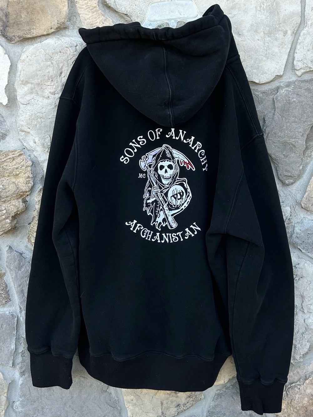 Sons Of Anarchy Afghanistan Jacket Size XL Embroidered Full Zip Military Biker